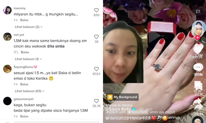 Fantastis Inilah Harga Cincin Yang Dibelikan Jess No Limit Saat Lamar