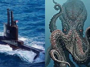 Cekricek.id - kapal selam KRI Nanggala 402 ditemukan di dasar laut di kedalaman 838 meter, tempat yang penuh dengan binatang raksasa.