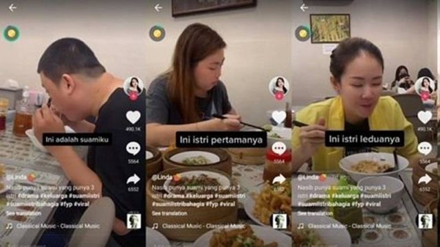 Cekricek.id - Seorang pria memiliki tiga orang istri yang ketiganya diketahui akur, pembagian jatah tidur pun dibagi sama rata.