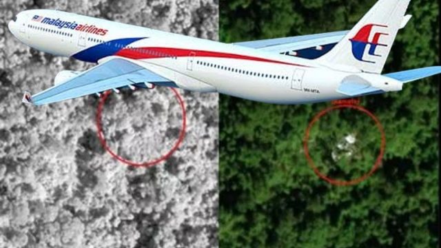 Bagian citra satelit yang diduga sebagai lokasi jatuhnya Malaysia Airlines MH370.