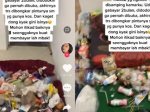 Berita terkini, terbaru, dan berita pilihan hari ini: Kamar kos wanita didobrak, yang ternyata isi kamarnya dipenuhi sampah makanan.