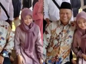 Berita terkini: Cinta itu buta, viral video di media sosial pernikahan beda usia, seorang pria paruh baya ini menikahi gadis belia.