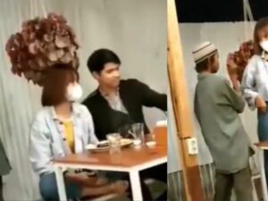 Berita artis: Sepasang kekasih mirip dengan pasangan artis Thoriq dan Fuji viral di media sosial lagi makan di sebuah cafe.