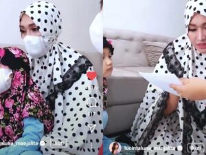 erita artis: Lucinta Luna melaksanakan nazarnya bersama anak-anak yatim di kediamannya, usai akun Instagramnya kembali ke tangannya lagi.