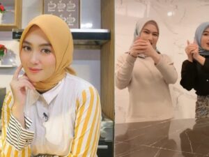 Berita artis: Nabilah Ayu, mantan personil JKT48 ini terlihat begitu cantik dengan mengenakan hijab saat menarikan tren di TikTok bersama Melody.  