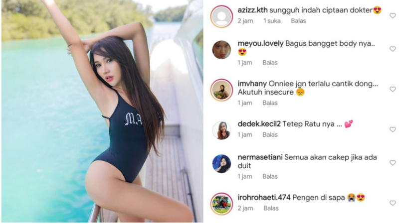 Lucinta Luna Pamer Bokong, Netizen: Sungguh Indah Ciptaan Dokter
