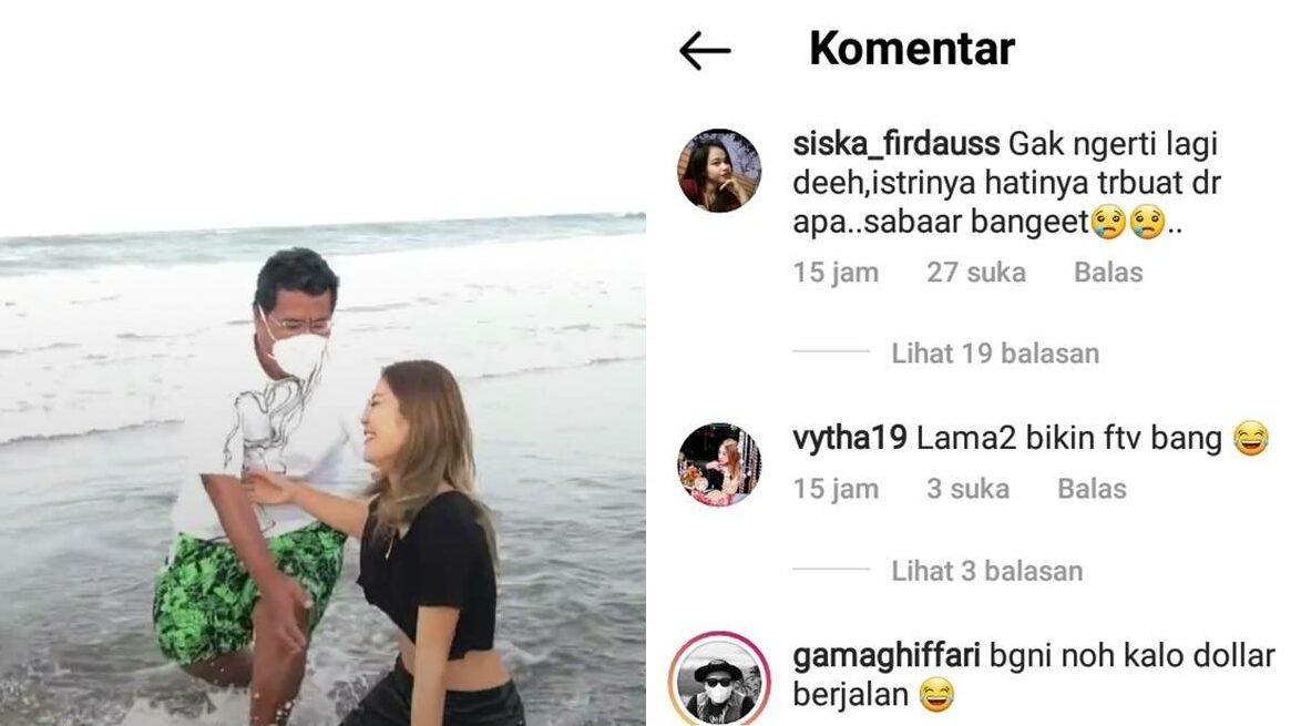 Hotman Paris Unggah Video dengan Cewek Seksi di Pantai, Netizen: Istrinya Sabar Banget 2 Lampiran Gambar