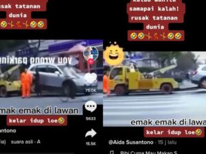 Berita terkini, terbaru, dan berita pilihan hari ini: Jangan pernah melawan emak-emak, wanita ini malah derek mobil derek.
