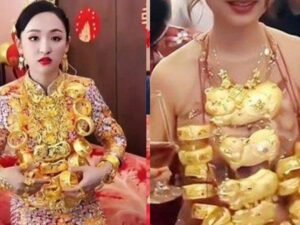 Berita terkini, terbaru, dan berita pilihan hari ini: Pengantin wanita kaya di China viral karena menyandang 42 batang emas saat pernikahan.