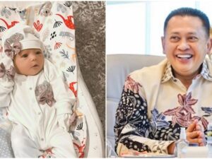 Berita artis: Ketua MPR RI Bambang Soesatyo berkunjung ke rumah Atta Halilintar dan Aurel Hermasyah untuk melihat baby Ameena.