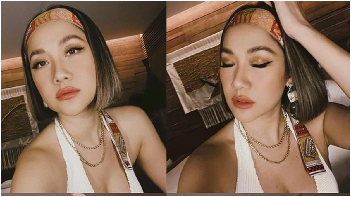 Berita artis: potret terbaru Bunga Citra Lestari yang mengenakan pengikat kepala bermotif banjir pujian dari pengguna Instagram.