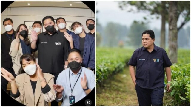 Berita terkini: Menteri BUMN, Erick Thohir mengunggah video TikTok yang memperlihatkan dirinya tengah melakukan Darari Challenge. 
