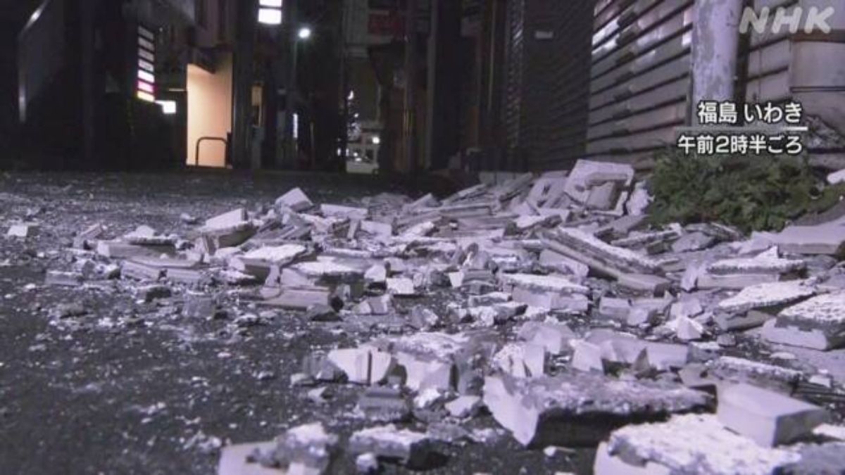 Gempa berkekuatan 7,3 SR mengguncang lepas pantai Fukushima, di utara Jepang, Rabu (16/3/2022) malam.