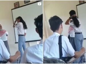 Berita terkini: pelajar cowok Sekolah Menengah Atas (SMA) ini lolos dari pengawasan guru karena dirinya berambut gondrong.