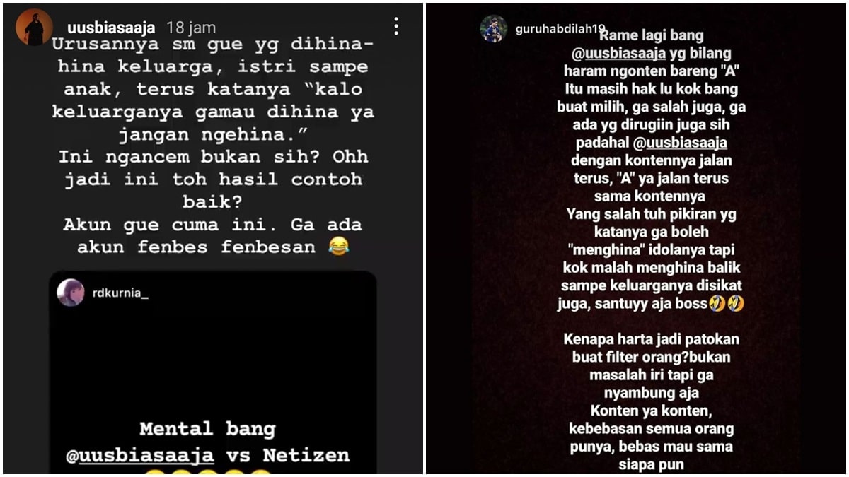 Istri Uus Ikut Jadi Sasaran Netizen Gara-gara Komentar Haram Ngonten Bareng Atta Halilintar 4 Lampiran Gambar