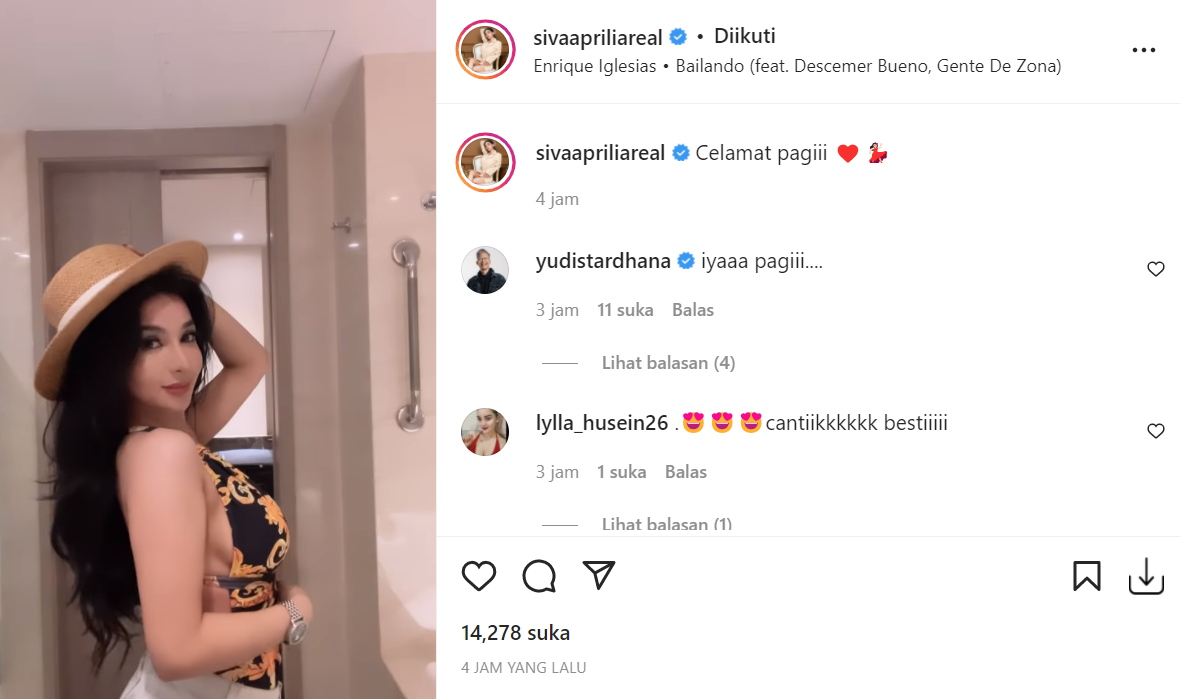 Berita artis: Siva Aprilia baru saja mengunggah foto baru di laman instagram pribadinya, ia pun dipuji makin tambah cantik dan glowing.