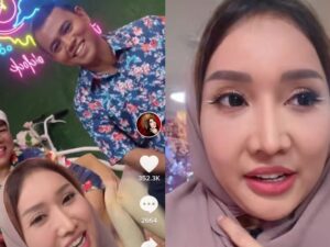 Berita artis: Lucinta Luna meminta restu kepada orang tua Fadly Faisal untuk menjadi menantunya, ia pun memakai baju sopan dan juga penutup kepala.