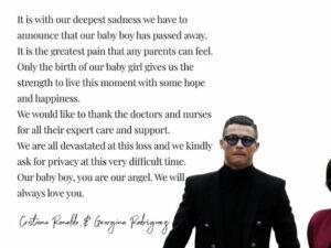 Berita bola: Satu dari Bayi Kembar Ronaldo dan Georgina Meninggal