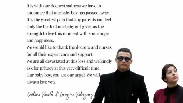 Berita bola: Satu dari Bayi Kembar Ronaldo dan Georgina Meninggal