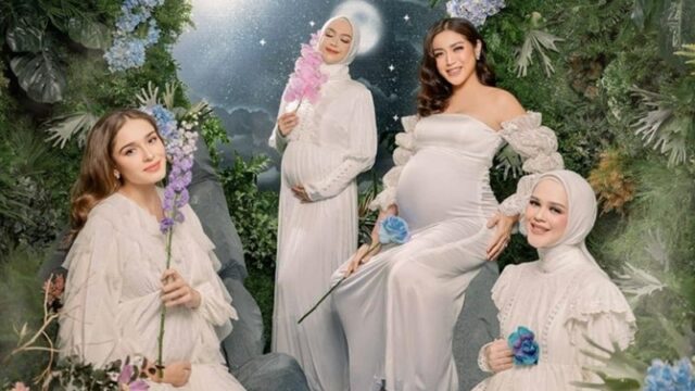Berita artis: Jessica Iskandar melakukan martenity shoot bersama dengan Ria Ricis, Cut Meyriska, dan Yasmine Wildblood.