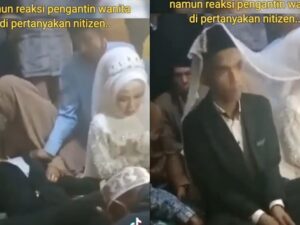 Berita viral: Seorang mempelai pria mendadak jatuh pingsan usai ucapkan ijab kabul, mempelai wanita bukannya syok, ia malah berekspresi biasa saja.