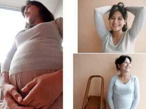 Berita artis: Indah Permatasari pamer baby bump-nya, aura kecantikannya semakin terpancar nyata di masa kehamilannya tersebut.  