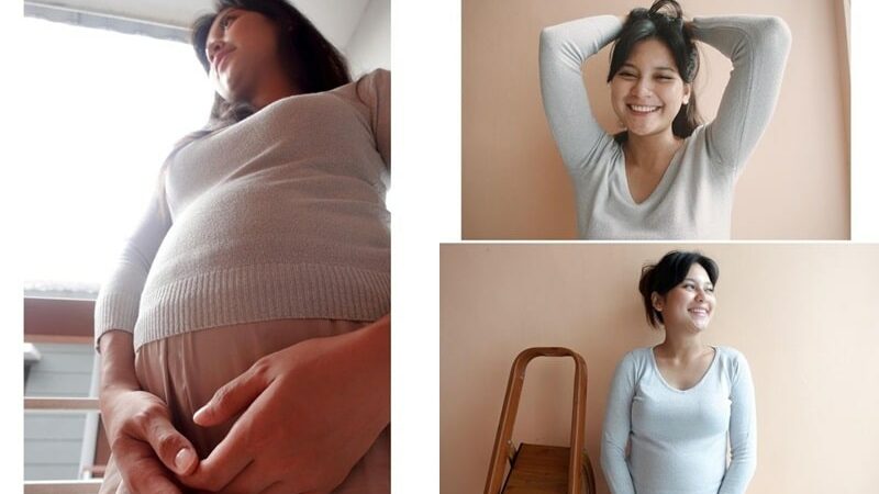 Berita artis: Indah Permatasari pamer baby bump-nya, aura kecantikannya semakin terpancar nyata di masa kehamilannya tersebut.  