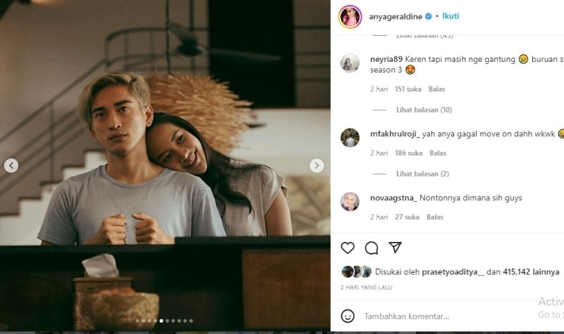 Syuting Romantis Bareng Mantan, Anya Geraldin Gagal Move On 2 Lampiran Gambar