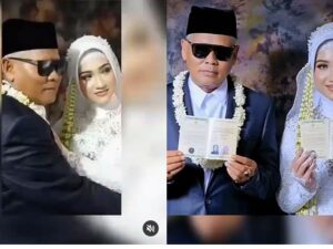 Kakek nikahi gadis. [Foto/Tangkapan layar Instagram]