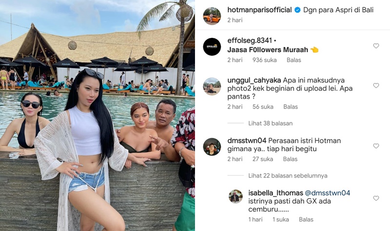 Hotman Paris Pamer Mandi Bareng dengan Para Aspri di Bali 2 Lampiran Gambar