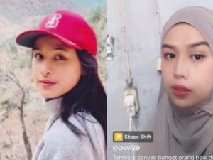 Berita artis: Seorang wanita berhijab cantik viral di media sosial yang disebut mirip dengan artis cantik Maudy Ayunda, Selasa (24/5/2022).