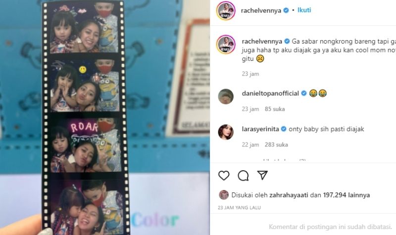 Rachel Vennya Ingin Anaknya Cepat Besar Biar Ada Teman Nongkrong 2 Lampiran Gambar