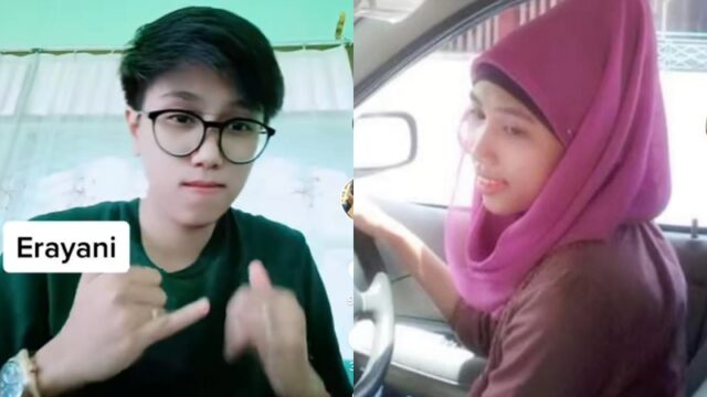 Beredar foto-foto lama Erayani yang masih memakai hijab sebelum berganti kostum layaknya pria yang hebohkan warganet di media sosial, Minggu (26/6/2022).