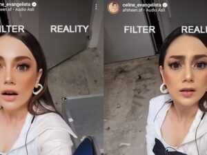 Berita artis: wajah Celine Evangelista tetap terlihat cantik memesona meski tanpa filter, membuat warganet pangling.