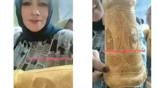 Berita terkini: Seorang emak-emak hebohkan warganet lantaran aksinya memamerkan gelang emas raksasa yang disebut mirip tangan Thanos.