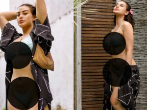 Saat mengunggah sebuah foto mengenakan bikini terbuka, Nora Alexandra mengaku jika dirinya merupakan pendosa pada netizen.