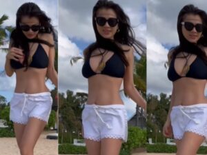 Main di pantai dengan sang anak serta kenakan bikini hitam, Adinda Bakrie menuai beragam tanggapan dari netizen.