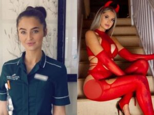 Seorang perawat bernama Megan Rox yang bekerja di salah satu rumah sakit di Birmingham Inggris banting stir menjadi model majalah dewasa.