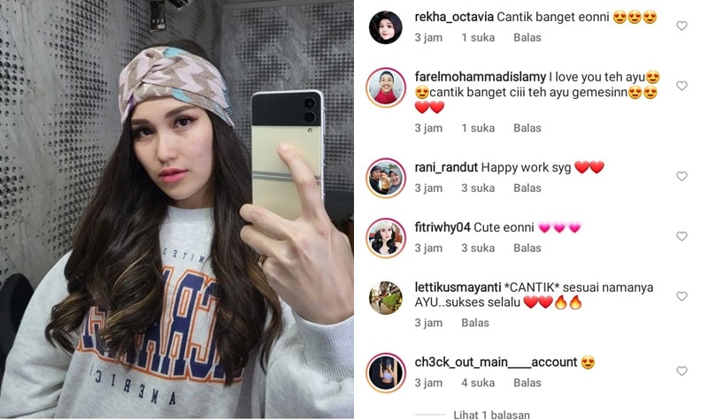 Pulang Umrah, Ayu Ting Ting Pamer Rambut Panjang Terurai, Makin Cantik Saja 2 Lampiran Gambar