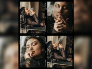 Berita artis: Kembali membuat netizen heboh, Ariel Tatum merokok pada unggahan foto kolase terbarunya, disebut sangar oleh netizen.