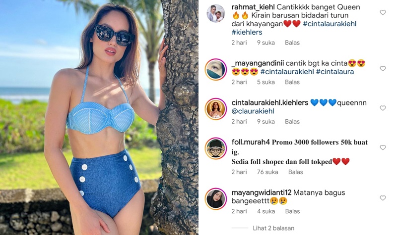 Cinta Laura belum lama ini mengunggah potret seksi dirinya yang berada di sebuah pantai, penampilan seksinya pun membuat wargaet ketar-ketir.