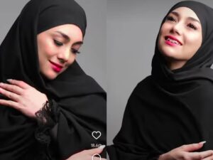 Celine Evangelista bikin pangling netizen dengan penampilannya yang mengenakan hijab, pesonanya pun membuat par followers pangling.