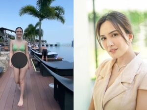 Netizen dibuat iri oleh penampilan aktris cantik Shandy Aulia. Pasalnya Ia terlihat mengenakan bikini yang dipuji serasi dengan badan rampingnya.