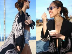Pesona Bunga Citra Lestari saat menikmati pemandangan pantai dengan mengenakan pakaian seksi tuai sorotan warganet dan menuai berbagai komentar.