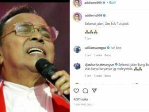 Salah seorang musisi ternama tanah air, yakni Addie MS bagikan kabar duka atas kepergian Bob Tutupoli yang dinyatakan meninggal dunia.