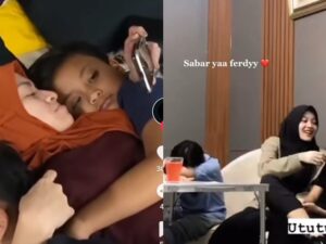 Ferdy, putra ketiga Sule terlihat kesepian dan menundukkan kepala di rumahnya, sementara sang kakak Putri Delina dan Rizwan terlihat bahagia.