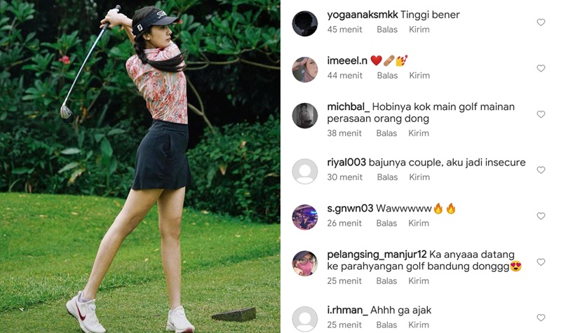 Anya Geraldine baru saja mengunggah potret cantiknya yang sedang bermain golf, ia pun berhasil membuat followersnya teranya-anya, Kamis (14/7/2022).