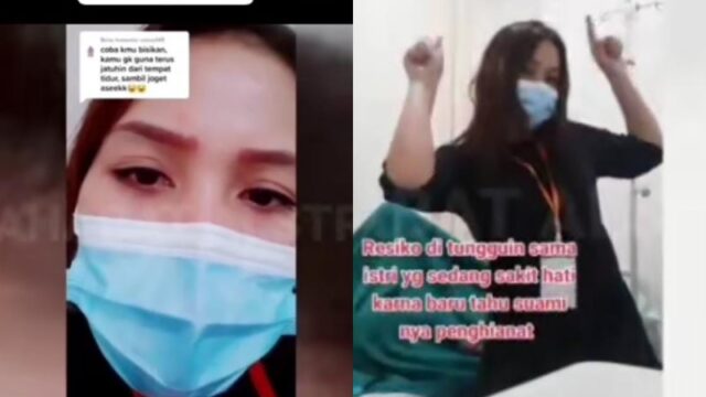 Seorang istri nekat bergoyang di dekat suaminya yang sedang sekarat di rumah sakit lantaran suaminya tersebut ketahuan berselingkuh