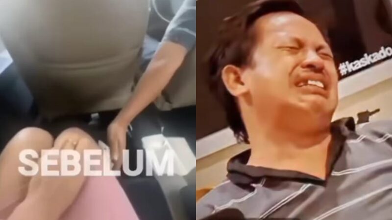 Seorang sopir taxi online harus berurusan dengan pihak kepolisian usah melakukan pelecehan pada seorang wanita cantik yang memakain rok mini.
