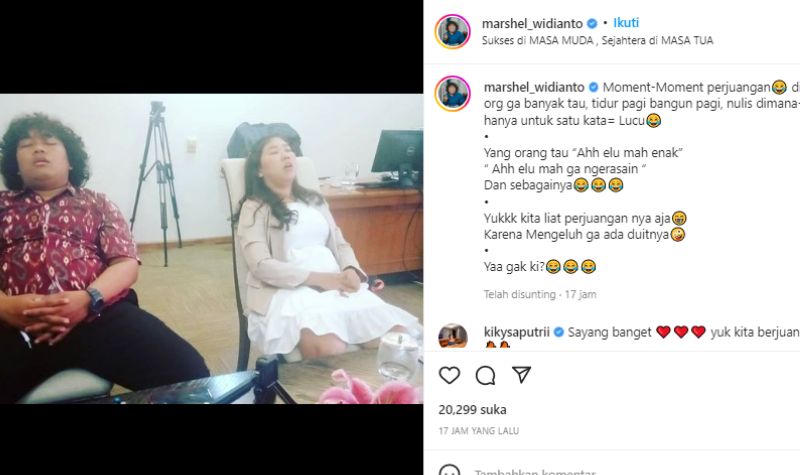 Perjuangan Marshel Widianto Rintis Karir, Dapat Banyak Pujian 2 Lampiran Gambar